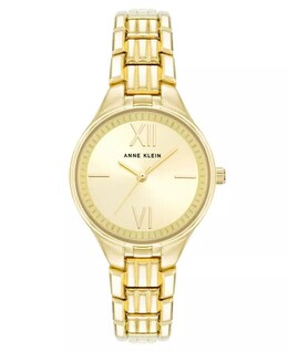 Женские кварцевые круглые часы из золотистого сплава, 28 мм Anne Klein, желтый 17504660 | gold-tone