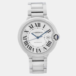 Cartier Silver Stainless Steel Ballon Bleu W69012Z4 Automatic Men's Wristwatch 42 mm 1160711
