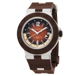 Bulgari Aluminium X Fender Automatic Brown Dial Mens Watch 104117