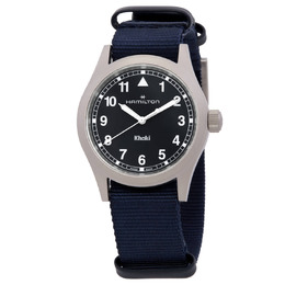 HAMILTON KHAKI FIELD QUARTZ BLACK DIAL WATCH H69301940
