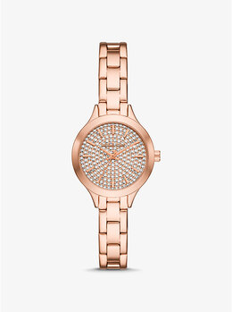 Миниатюрные часы Aspyn Pavé цвета розового золота Michael Kors, розовый mko1087 | rose gold