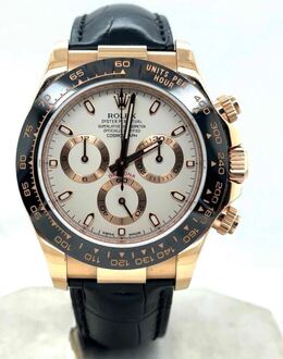 Pre-Owned Rolex Cosmograph Daytona Chronograph Ivory Dial Mens Watch LN0041