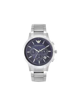 Emporio Armani Renato Watch 29983583 - 43mm Blue Stainless Steel Round