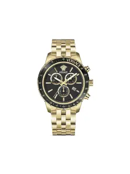 Versace Sport Chrono 30064731 - Round Stainless Steel Geometric Dial Chronograph Watch