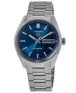 Tag Heuer Carrera Day-Date Automatic Blue Dial Stainless Steel Men's Watch wda2112.ba0043