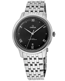 Omega De Ville Prestige Co-Axial 39.5mm Automatic Black Dial Stainless Steel Men's Watch 424.10.40.20.01.002