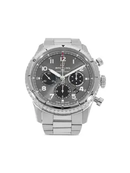 Breitling 20 Aviator (30541881) - Pre-Owned Silver-Tone Round Face Watch