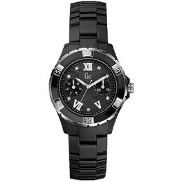 Guess Sport Class Ladies Watch - Quartz Diamond Black Dial Model X69106L2S