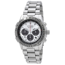 Citizen Promaster Navihawk Chronograph CA4660-61A Silver Dial Mens Watch