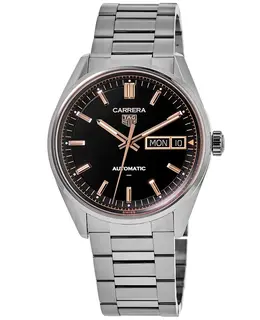 Tag Heuer Carrera Day-Date Automatic Black Dial Stainless Steel Men's Watch wda2111.ba0043