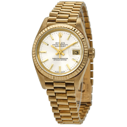 Pre-Owned Rolex Datejust 69178csp, Silver Dial Ladies Watch