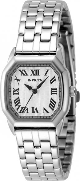 Invicta Wildflower 48957 - Ladies' Silver Dial Quartz Watch with Stainless Steel Case and Bracelet