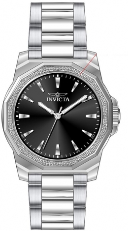 Invicta 49103 Men's Speedway Quartz Watch with Black Dial and Stainless Steel Bracelet