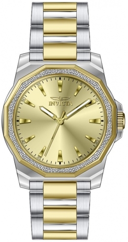 Invicta 49106 Speedway Quartz Crystal Gold Dial Mens Watch