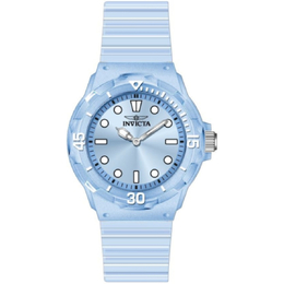 Invicta 49209: Ladies' Celestial Quartz Watch with Blue Dial and Acrylic Case
