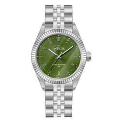 Invicta 49217 Ladies Quartz Watch, Green Dial - Silver Stainless Steel Case and Bracelet