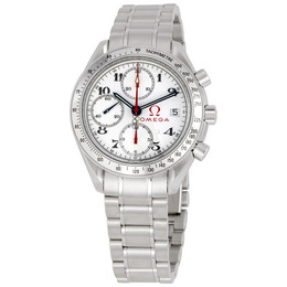 Pre-owned Omega Speedmaster Mens White Dial Chronograph Watch, Reference: 3516.20
