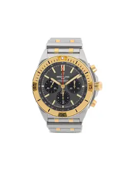 Breitling Chronomat Pre-Owned - Model: 30646131, 42mm Black Round Baton Dial Chronograph with Screw-Down Crown and Rotating Bezel