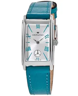 HAMILTON American Classic Ardmore Small Silver Dial Leather Strap Women's Watch H11221650