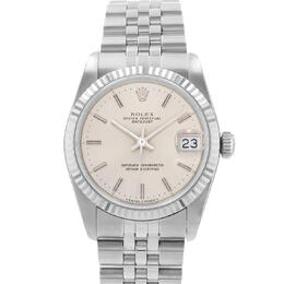 Pre-owned Rolex Datejust 31 Automatic Silver Dial Ladies Watch 68274 ssj