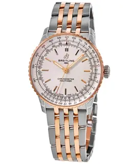 Navitimer Automatic 41 U17329F41G1U1 Beige Dial Rose Gold Steel Men's Watch