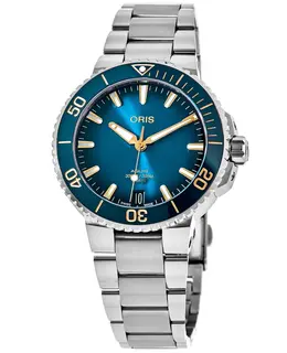 Oris Aquis Date Blue Dial Steel Automatic Men's Watch Model 0140077694125-0782209PEB