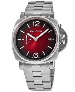 Panerai Luminor Due 42mm Automatic Burgundy Dial Stainless Steel Men's Watch pam01539