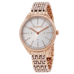 Swarovski Attract 5610484: Ladies Quartz Watch with Crystal Bezel, Champagne Gold PVD Stainless Steel