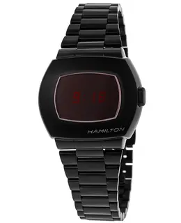 Hamilton PSR Digital Quartz Blacksteel Men's Watch Model H52404130