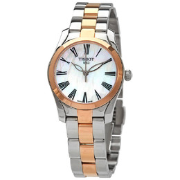 Tissot T-Wave Ladies Watch White Mother of Pearl Dial
