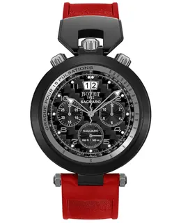 Chopard Sportster Saguaro Chronograph Black Dial Rubber Strap Men's Watch sp0471