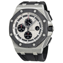 Pre-owned Audemars Piguet Royal Oak Offshore Chronograph Silver Dial Mens Watch 26400so.oo.a002ca.01