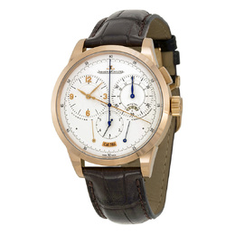 Pre-owned Jaeger-LeCoultre Duometre And Chronograph Mens Watch - Silver Dial with Rose Gold Accents, Article Number Q6012420