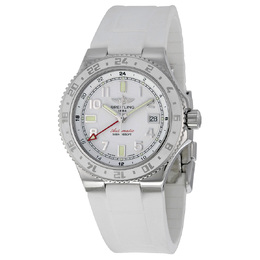 Pre-owned Breitling Superocean Gmt GMT Automatic White Dial Mens Watch (Part No: A32380A9-A737)