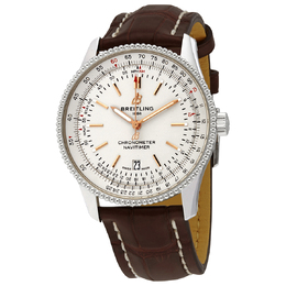 Pre-owned Breitling Navitimer 1 Silver Dial Mens Watch A17326211G1P1