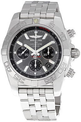 Pre-owned Breitling Chronomat 44 Automatic Grey Dial Mens Watch