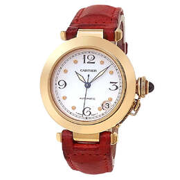 Pre-owned Cartier Pasha Automatic White Dial Ladies Watch W3013456