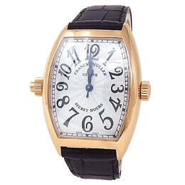Pre-owned Franck Muller Cintree Curvex Secret Hours Automatic Silver Dial Mens Watch 7880 SE H I