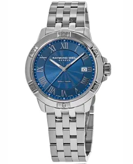 Raymond Weil Tango Blue Dial Stainless Steel Men's Watch 8160ST00508