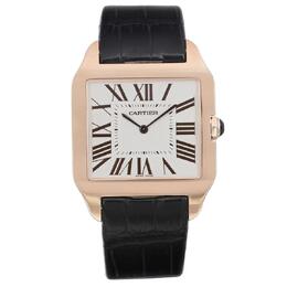 Pre-owned Cartier Santos Hand Wind Grey Dial Mens Watch 2650