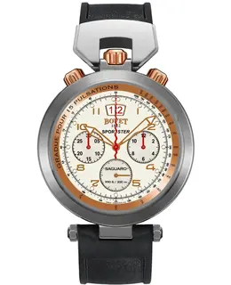Bovet Sportster Saguaro Chronograph Opalin Dial Rubber Strap Men's Watch sp0426-r5n