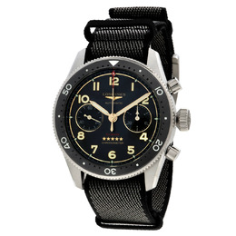 Longines Spirit Flyback Chronograph Automatic Black Dial Mens Watch L3.821.1.53.2