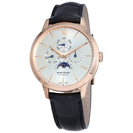 Pre-Owned Montblanc Heritage Silver Dial Mens Watch 110714