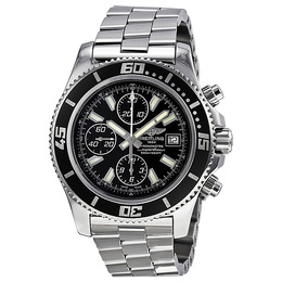 Pre-owned Breitling Superocean Chronograph II Mens Automatic Black Dial Watch A13341A8-BA84SS