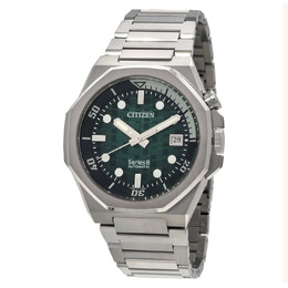 Citizen Series8 890 Automatic Green Dial Mens Watch NB6060-58X