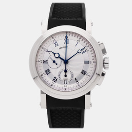 Breguet Marine Chronograph 5827BB/12/9Z8 Automatic White Gold Silver Dial Men's Wristwatch 42mm 1172986