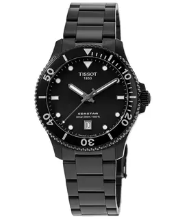 Tissot Seastar 1000 Quartz Black Dial Stainless Steel Men's Watch Model T120.410.33.051.00