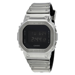 Casio G-Shock GM-5600YM-8DR Alarm Quartz Digital Watch with Black Dial and Silver-tone Resin Case