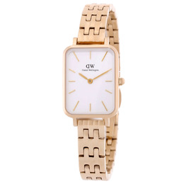 Daniel Wellington Quadro Quartz Eggshell White Dial Ladies Watch dw00100622