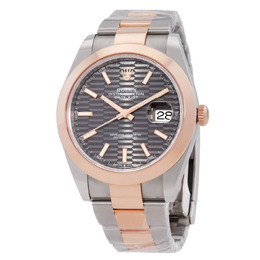 Rolex Datejust 41 Slate Fluted Motif Mens Steel Gold Automatic Watch Ref M126301-0019